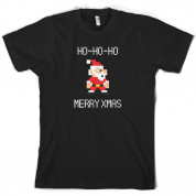 8 Bit Santa Pixel T Shirt