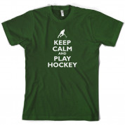 Keep Calm and Play Hockey T Shirt