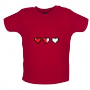 Retro Hearts Baby T Shirt