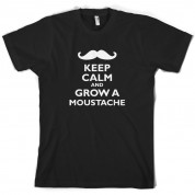 Keep Calm and Grow A Moustache T Shirt