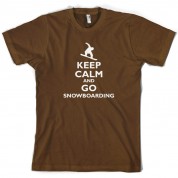 Keep Calm and Go Snowboarding T Shirt