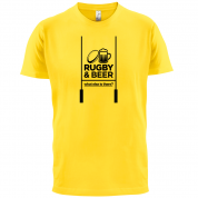 Rugby And Beer T Shirt