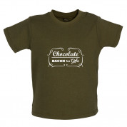 Chocolate Bacon For Girls Baby T Shirt