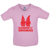 Hangin with my Gnomies Kids T Shirt