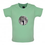 Trumpet Player Moon Baby T Shirt