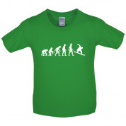 Evolution of Man Snowboard Kids T Shirt
