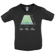 American Football Field Diagram Kids T Shirt