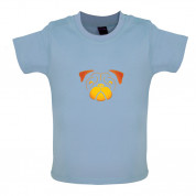 Pug Face Pumpkin Carving Baby T Shirt