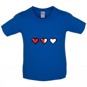 Retro Hearts Kids T Shirt