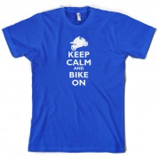 Keep Calm and Bike On T Shirt