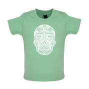 Mexican Sugar Candy Skull Baby T Shirt