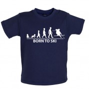 Born to Ski Baby T Shirt