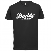 Daddy Est. Custom Year T Shirt
