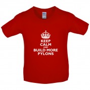 Keep Calm and Build More Pylons Kids T Shirt