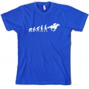 Evolution of Man Horse Riding T Shirt