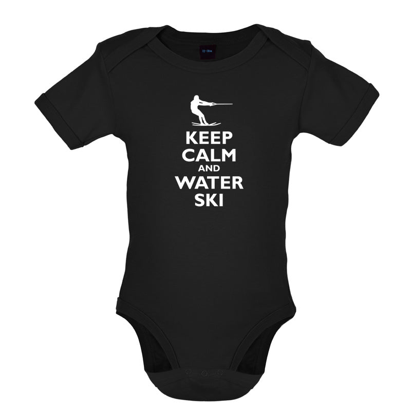 Keep Calm and Water Ski Baby T Shirt