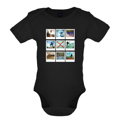 Go Skateboarding Photo Collage Baby T Shirt