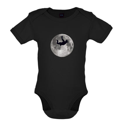 Sky Diving Moon Baby T Shirt