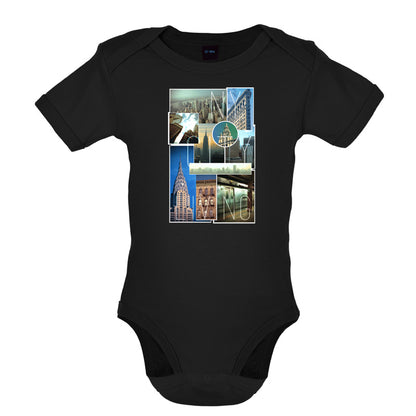 New York City Living Collage Baby T Shirt