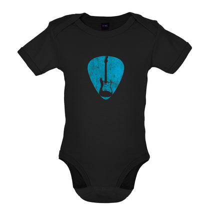 Guitar Pick Full Silhouette Baby T Shirt