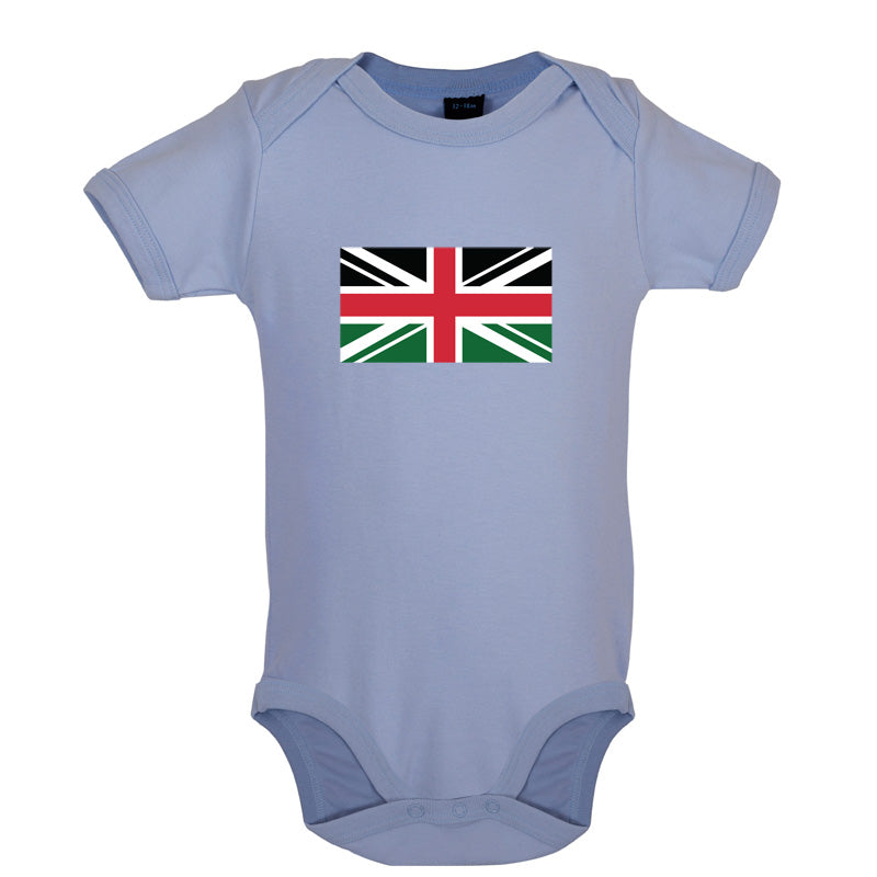 Kenya Union Jack Flag Baby T Shirt
