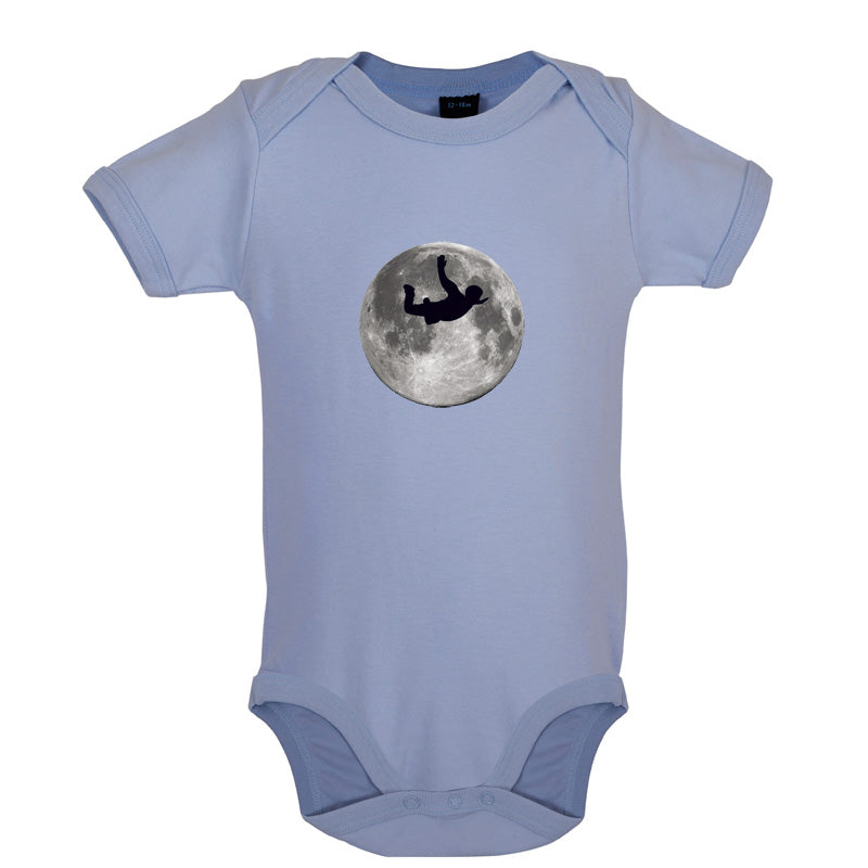 Sky Diving Moon Baby T Shirt