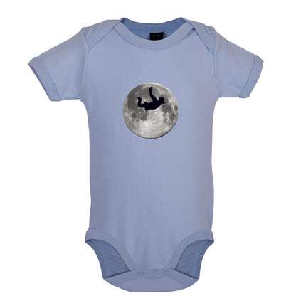 Sky Diving Moon Baby T Shirt