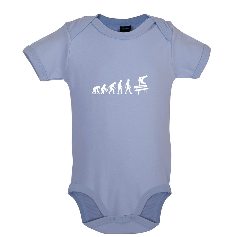 Evolution Of Man Freerunning Baby T Shirt