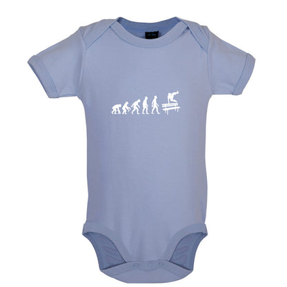 Evolution Of Man Freerunning Baby T Shirt