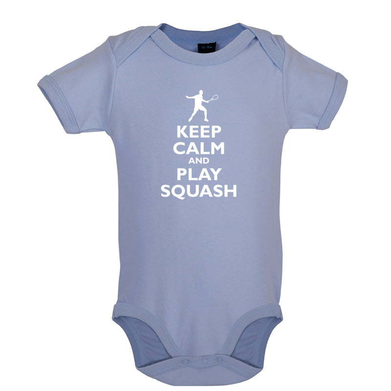 Keep Calm and Play Squash Baby T Shirt