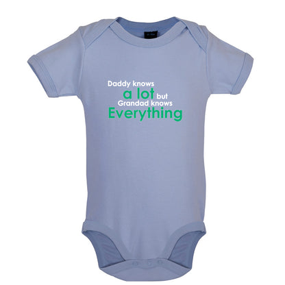 Daddy Knows A Lot Grandad Knows Everything Baby T Shirt