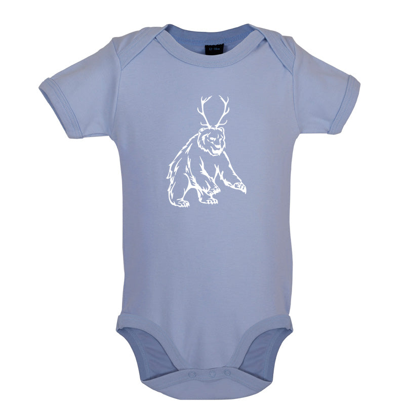 Bear Antlers (Beer) Baby T Shirt