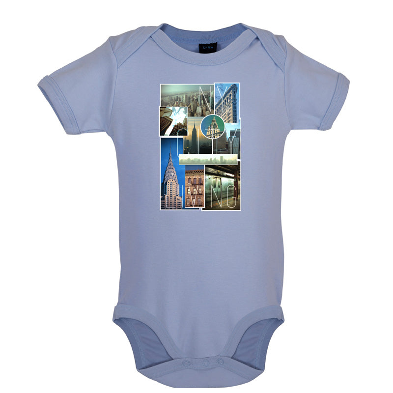 New York City Living Collage Baby T Shirt