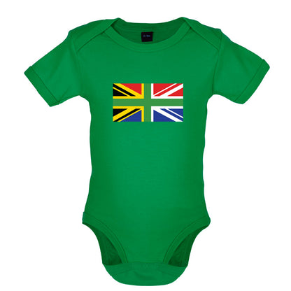South African Union Jack Flag Baby T Shirt