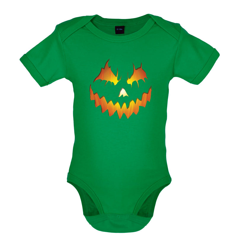 Halloween Pumpkin Face Baby T Shirt
