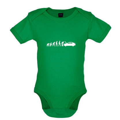 Evolution Of Man Car Mechanic Baby T Shirt