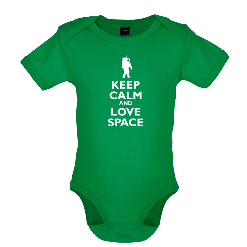 Keep Calm and Love Space Baby T Shirt