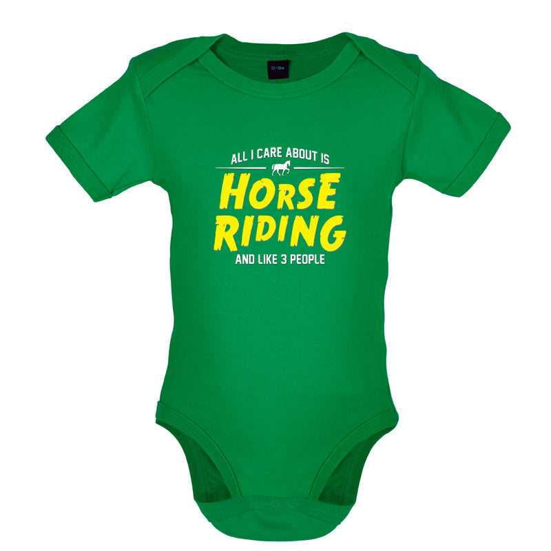 All I Care About Is Horse Riding Baby T Shirt