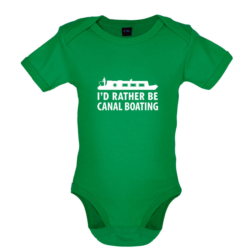I'd Rather Be Canal Boating Baby T Shirt