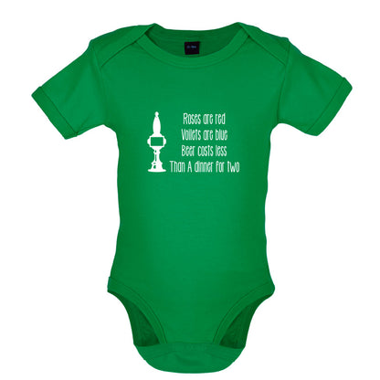 Roses Are Red Beer Costs Less Than Dinner For Two Baby T Shirt