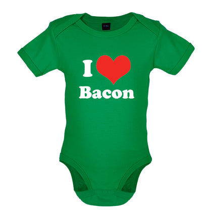 I Love Bacon Baby T Shirt