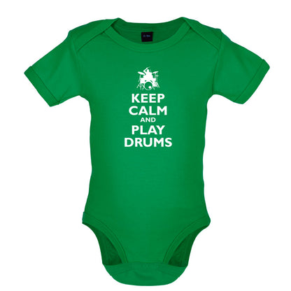 Keep Calm and Play Drums Baby T Shirt
