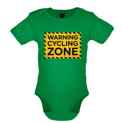 Warning Cycling Zone Baby T Shirt
