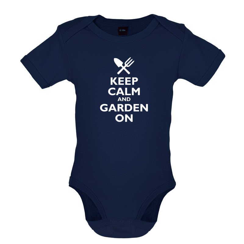 Keep Calm And Garden On Baby T Shirt