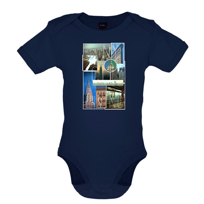 New York City Living Collage Baby T Shirt