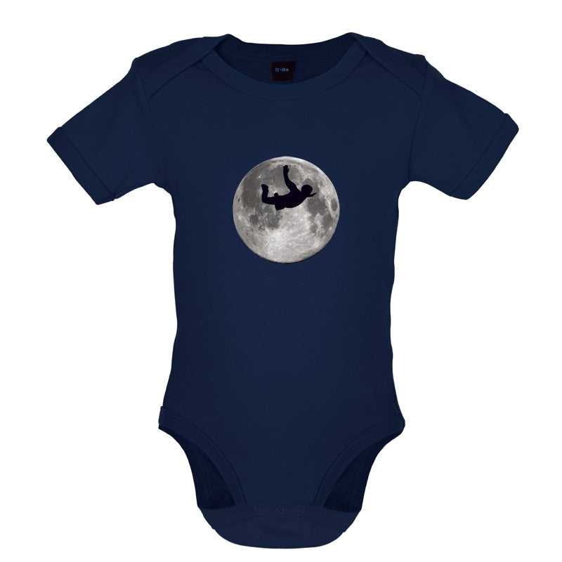 Sky Diving Moon Baby T Shirt
