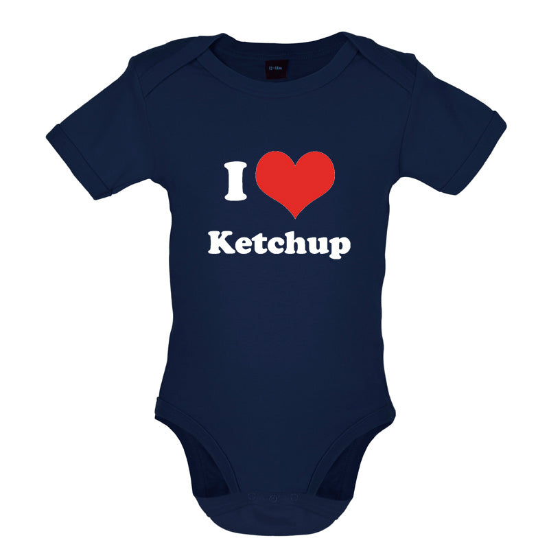 I Love Ketchup Baby T Shirt