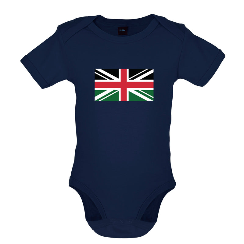 Kenya Union Jack Flag Baby T Shirt