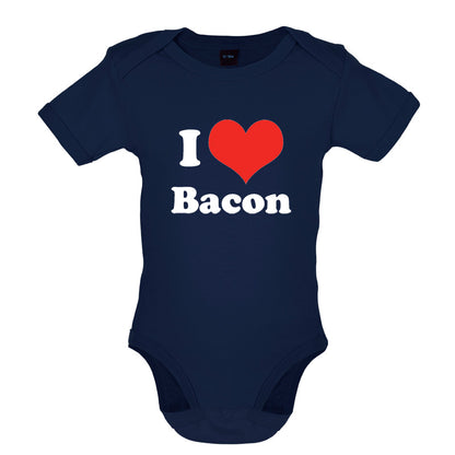 I Love Bacon Baby T Shirt