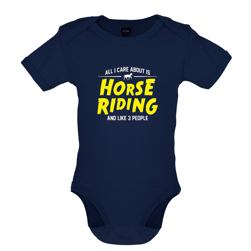 All I Care About Is Horse Riding Baby T Shirt